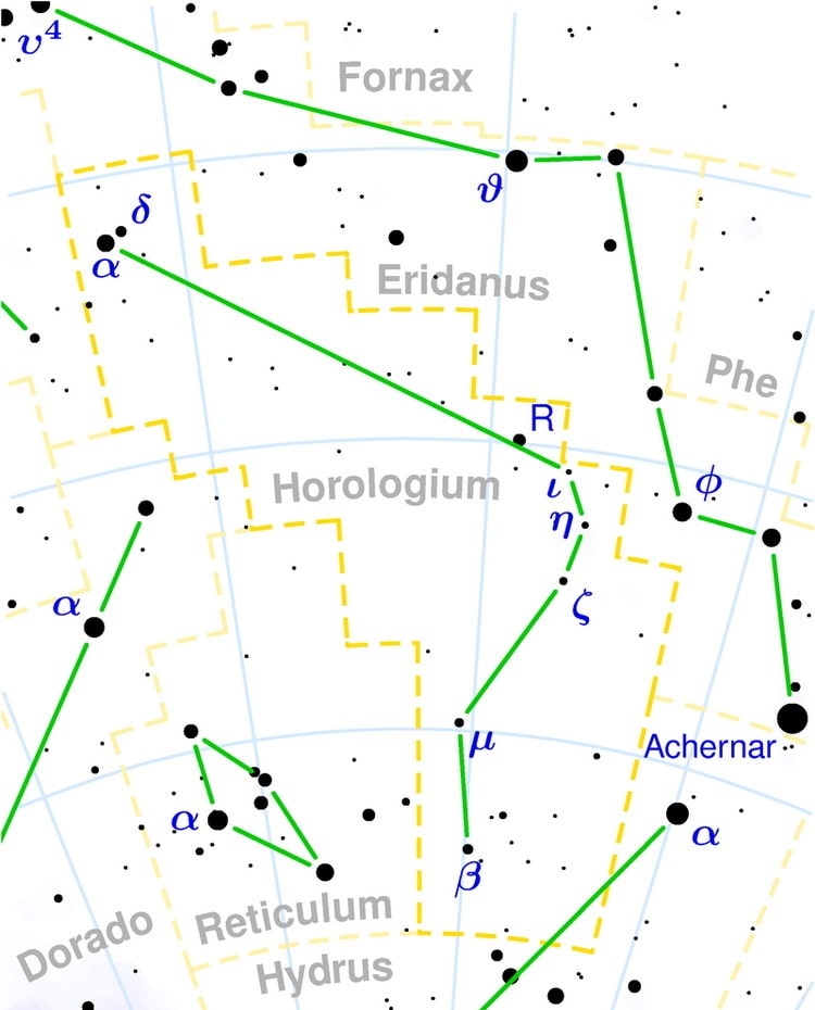 صورت فلکی ساعت‏ (Horologium constellation)